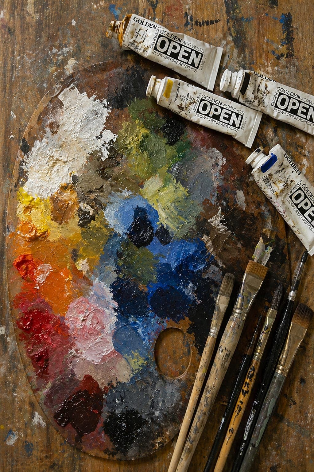 Artist at work